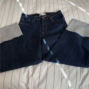 Zara Indigo Denim Jeans Sz 40( 8 us) NWOT